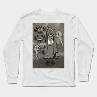 Spooky Vintage Cartoon Long Sleeve T-Shirt